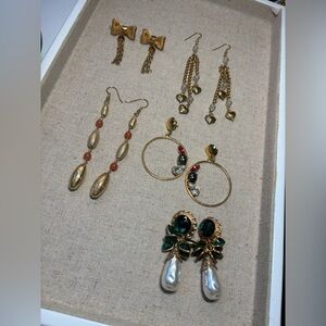 Vintage Statement Earrings Lot